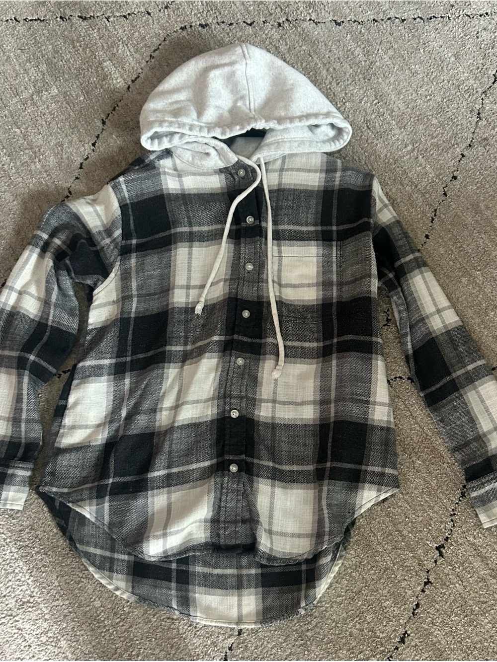 American Eagle Women’s Hooded Flannel